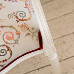 Полукресло из массива бука бежевое с растительным орнаментом Raffael Angel Beige Chair варинант исполнения - 5 | Loft Concept в Орле