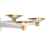 Люстра круглая с бело-золотыми плафонами Light Source варинант исполнения - 1 | Loft Concept в Орле