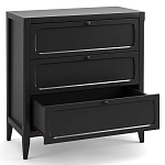 Комод с 3-мя ящиками черный Silva Black Chest of Drawers варинант исполнения - 3 | Loft Concept в Орле
