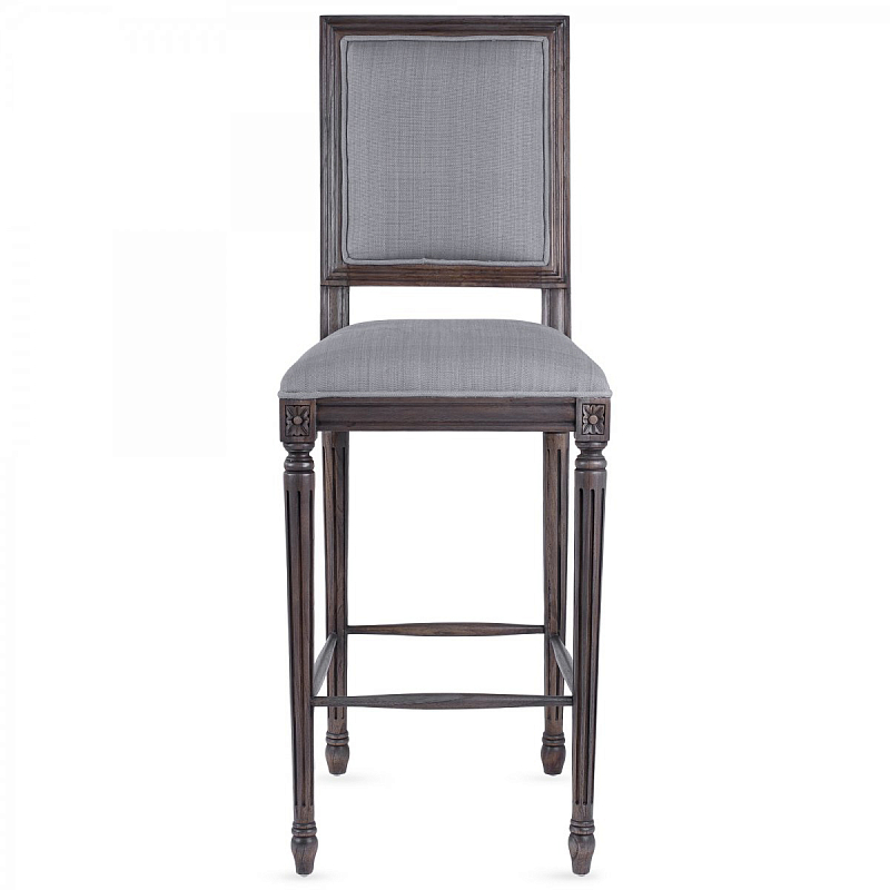 Барный стул JACOB bar stool Gray Linen Дерево Темно-Серый Серый Барный стул JACOB bar stool Gray Linen Дерево Темно-Серый Серый в Орле | Loft Concept