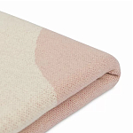 Плед из хлопка бежевого цвета с абстрактным принтом Elysian Flow Peach варинант исполнения - 4 | Loft Concept в Орле