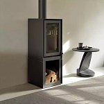 Дизайнерский журнальный столик чёрный с круглой столешницей Arycy варинант исполнения - 7 | Loft Concept в Орле