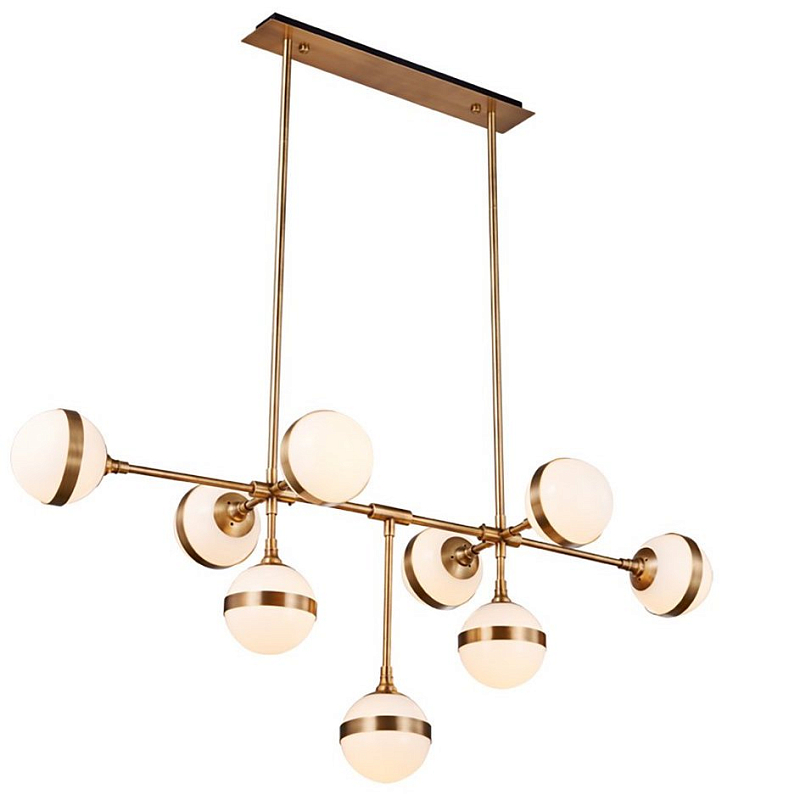 Люстра Peggy Guggen Chandelier Large Brass Белый Латунь Люстра Peggy Guggen Chandelier Large Brass Белый Латунь в Орле | Loft Concept