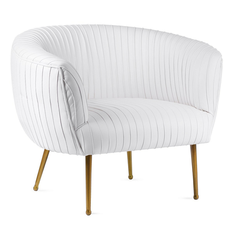 Кресло Kelly Wearstler SOUFFLE CHAIR - RUCHED Milk Молочный Латунь Кресло Kelly Wearstler SOUFFLE CHAIR - RUCHED Milk Молочный Латунь в Орле | Loft Concept