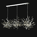 Люстра подвесная из трех частей с металлическими круглыми элементами Terzani Argent варинант исполнения - 9 | Loft Concept в Орле