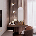 Подвесной светильник с 2-мя сферическими плафонами из рельефного акрила Pearls Suspension Hanging Lamp варинант исполнения - 2 | Loft Concept в Орле