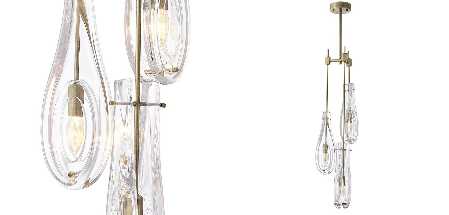 Люстра Eichholtz Chandelier Bellano S Brass Люстра Eichholtz Chandelier Bellano S Brass - Loft-Concept в Орле