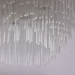 Люстра круглая с прозрачными стеклянными трубками Nembus варинант исполнения - 6 | Loft Concept в Орле