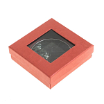 Зеркало карманное двухстороннее круглое из натурального камня Серафинит в подарочной упаковке Silver Stone Mirrors варинант исполнения - 4 | Loft Concept в Орле