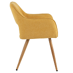 Стул в рогожке желтого цвета NEASAN STOOL варинант исполнения - 5 | Loft Concept в Орле