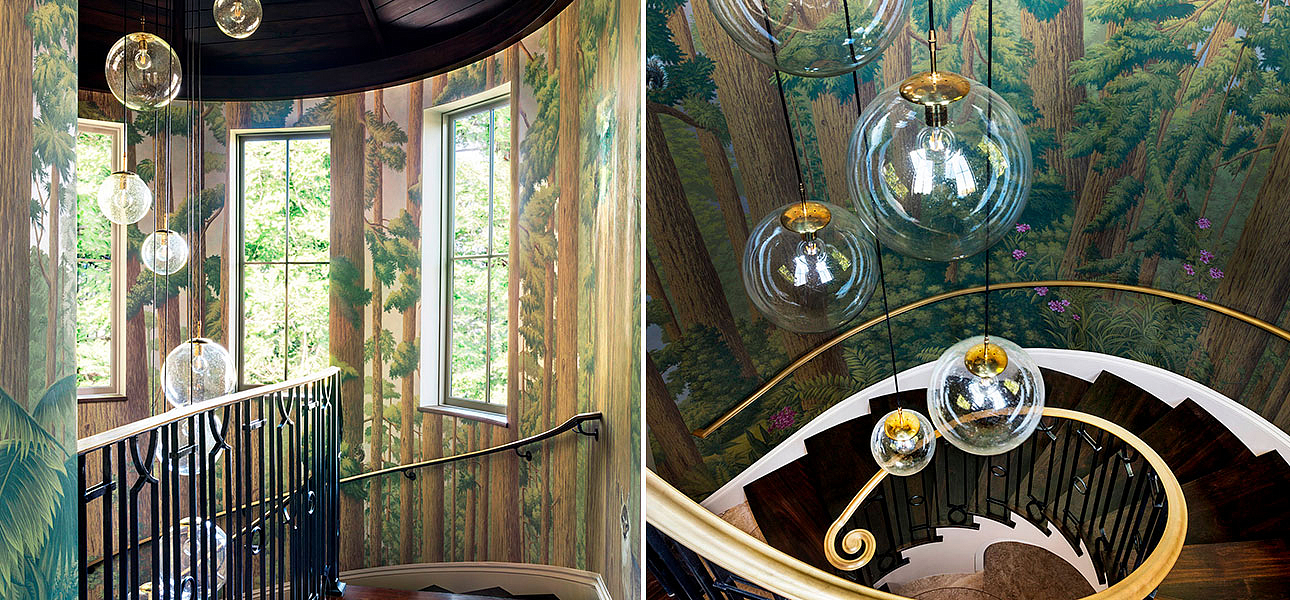 Обои ручная роспись Redwoods Roberts on Brushed Gold gilded paper Обои ручная роспись Redwoods Roberts on Brushed Gold gilded paper - Loft-Concept в Орле