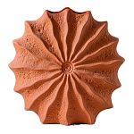 Ваза керамическая в виде круглой терракотовой морской раковины Galapagos варинант исполнения - 1 | Loft Concept в Орле