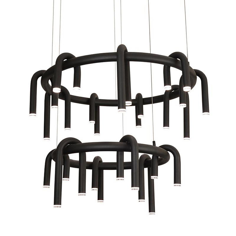 Люстра подвесная черная Black Light Fixtures Черный Люстра подвесная черная Black Light Fixtures Черный в Орле | Loft Concept