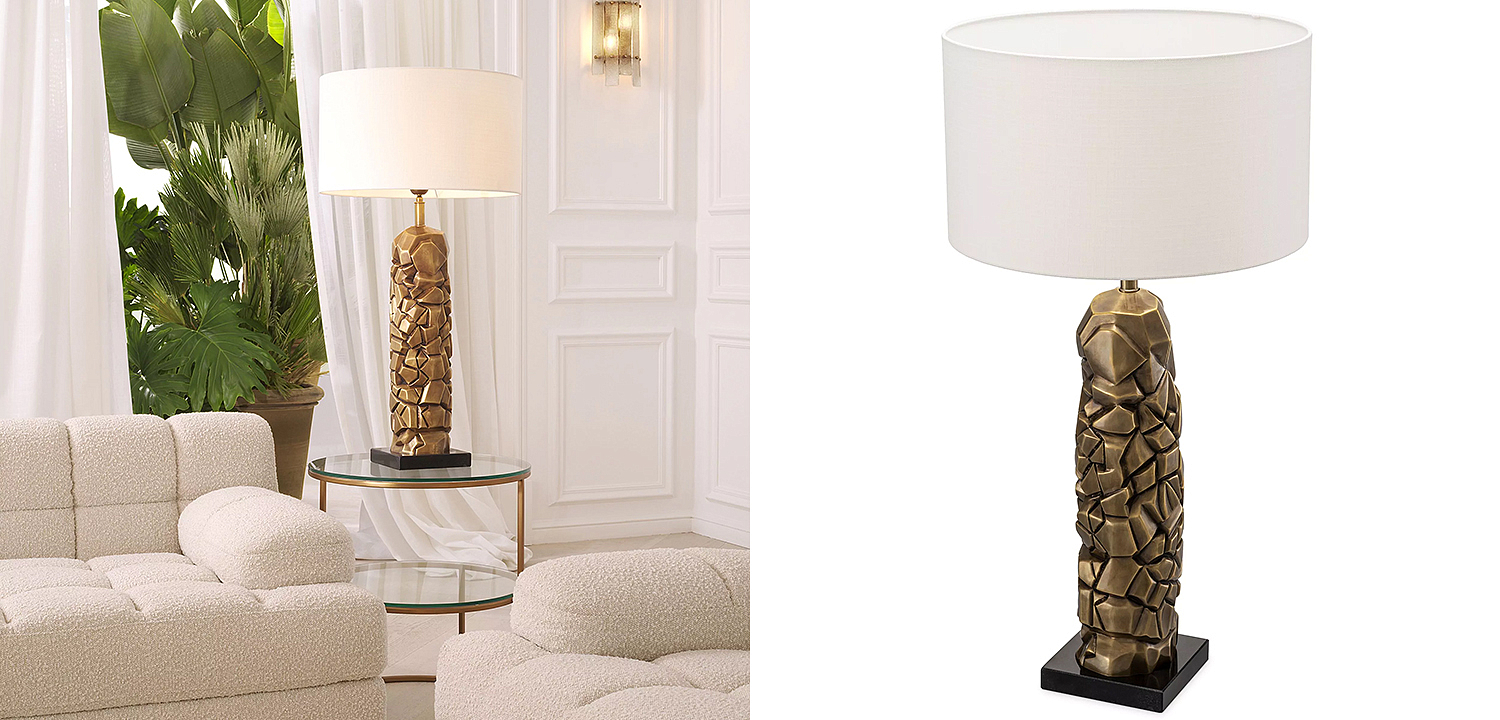 Настольная лампа Eichholtz Table Lamp The Rock Настольная лампа Eichholtz Table Lamp The Rock - Loft-Concept в Орле