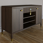 Комод-буфет Elsa Dreams Walnut с открытыми полками   варинант исполнения - 6 | Loft Concept в Орле