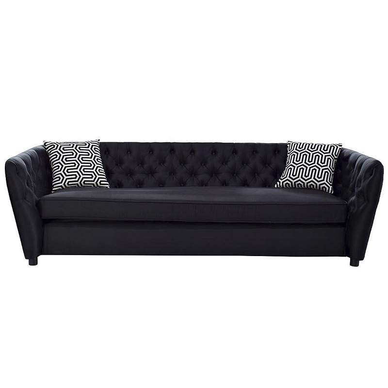 Диван Gilmore Chesterfield Sofa Черный Диван Gilmore Chesterfield Sofa Черный в Орле | Loft Concept