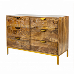 Комод с выдвижными ящиками и фактурным фасадом Termite варинант исполнения - 3 | Loft Concept в Орле