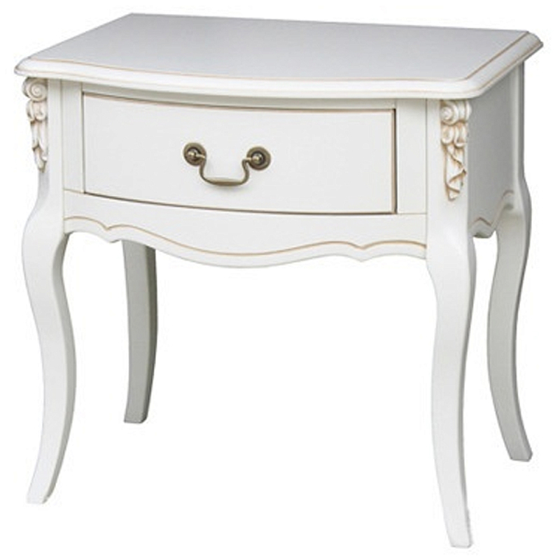 Прикроватная тумба в стиле прованс с ящиком Mireio Montmartre Provence Bedside Table Белый Прикроватная тумба в стиле прованс с ящиком Mireio Montmartre Provence Bedside Table Белый в Орле | Loft Concept