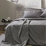 Плед из шерсти мериноса серого цвета 130×180 см Gray Waves варинант исполнения - 7 | Loft Concept в Орле