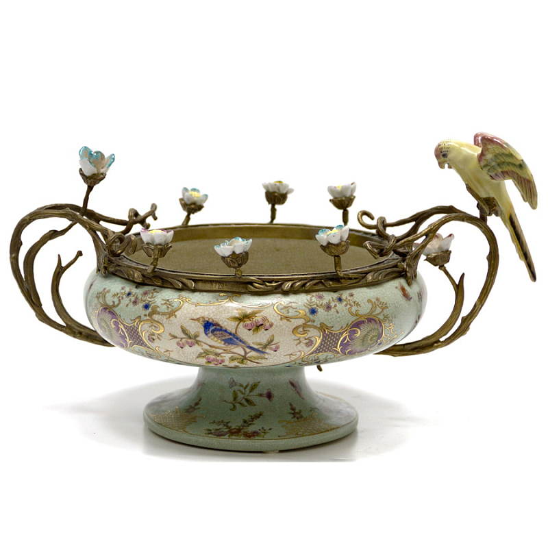 Чаша Bowl Forget-me-not Голубой пастельный Бронза Чаша Bowl Forget-me-not Голубой пастельный Бронза в Орле | Loft Concept
