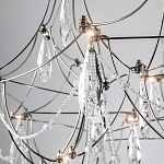 Люстра с каркасом из тонких металлических нитей и хрустальными подвесками Crystal Metal Threads Chandelier 60 варинант исполнения - 2 | Loft Concept в Орле