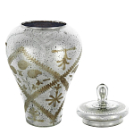 Ваза из стекла с крышкой и декоративными узорами Chinoiserie Ceramics варинант исполнения - 1 | Loft Concept в Орле