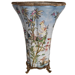 Фарфоровая ваза с изображением попугаев Eden Garden варинант исполнения - 2 | Loft Concept в Орле