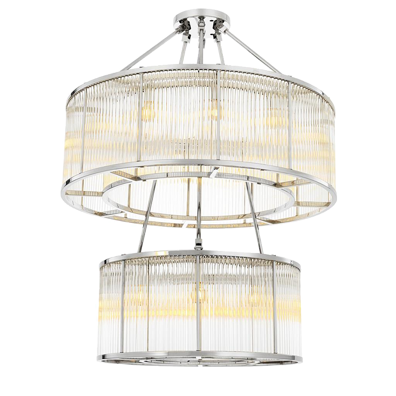 Люстра Chandelier Bernardi Nickel Никель Прозрачный в Орле | Loft Concept 