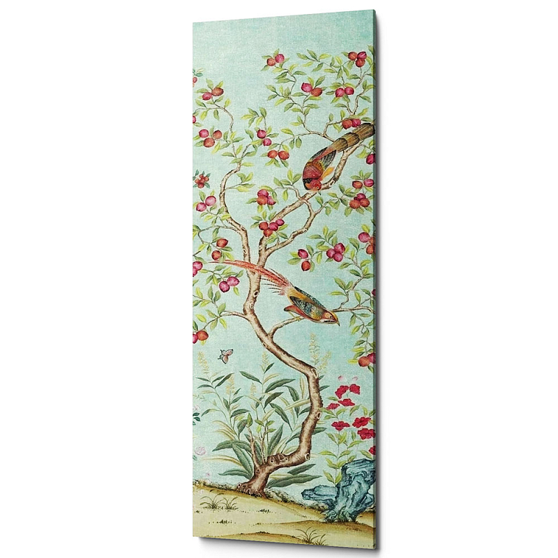 Постер Blue Chinoiserie 2 Голубой пастельный Постер Blue Chinoiserie 2 Голубой пастельный в Орле | Loft Concept