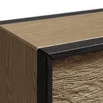 Комод 8 ящиков с подсветкой на рельефном фасаде Warm Industrial варинант исполнения - 8 | Loft Concept в Орле