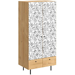 Шкаф с принтом Floral notes варинант исполнения - 1 | Loft Concept в Орле