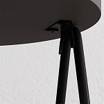 Стол приставной с 2-мя круглыми столешницами цвета антрацит ESSEL SIDE TABLE ANTHRACITE варинант исполнения - 1 | Loft Concept в Орле