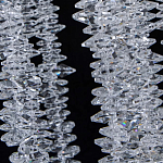 Люстра многоярусная с каркасом из металла и прозрачными подвесками FAIRYTREE Light варинант исполнения - 7 | Loft Concept в Орле