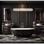 Люстра овальная с мозаичным хрустальным оформлением Sparks of Crystal варинант исполнения - 3 | Loft Concept в Орле