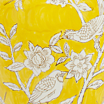 Настольная лампа желтая с изображением белых птиц Flight Among Acacia варинант исполнения - 6 | Loft Concept в Орле