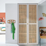 Шкаф с двумя дверцами из плетеного ротанга Tomio Wicker Furniture варинант исполнения - 9 | Loft Concept в Орле