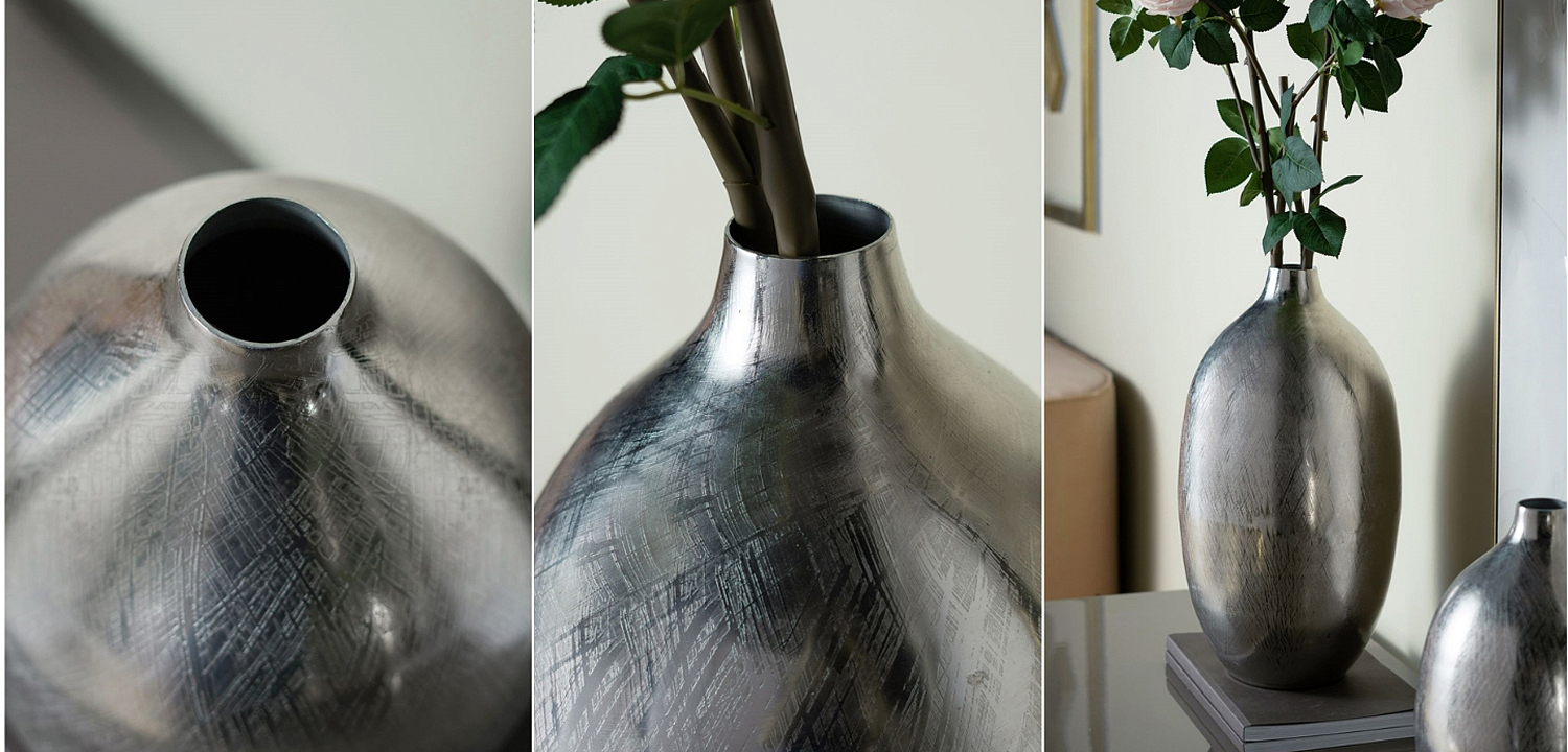 Ваза Silvian Vase silver Ваза Silvian Vase silver - Loft-Concept в Орле