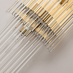 Бра с золотистым основанием и прозрачными трубками Nembus варинант исполнения - 3 | Loft Concept в Орле