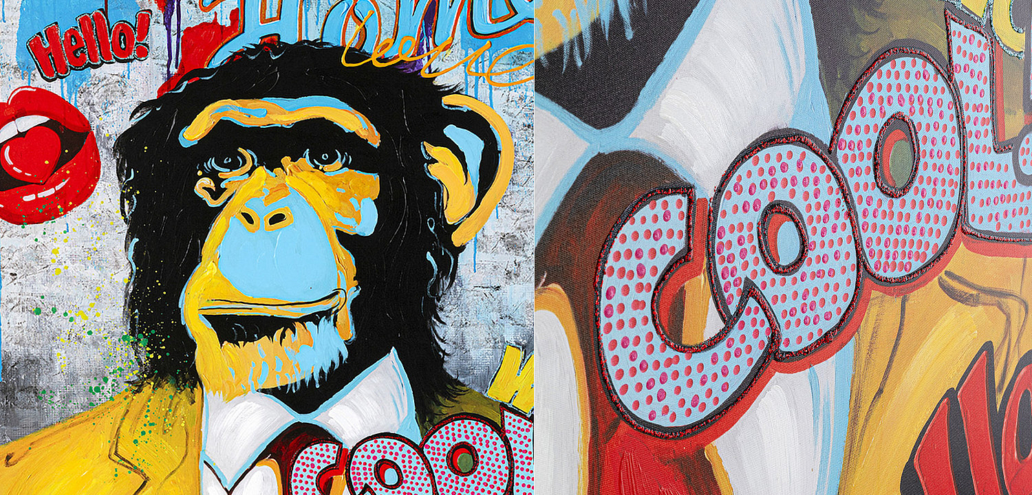 Картина Monkey multicolor Картина Monkey multicolor - Loft-Concept в Орле