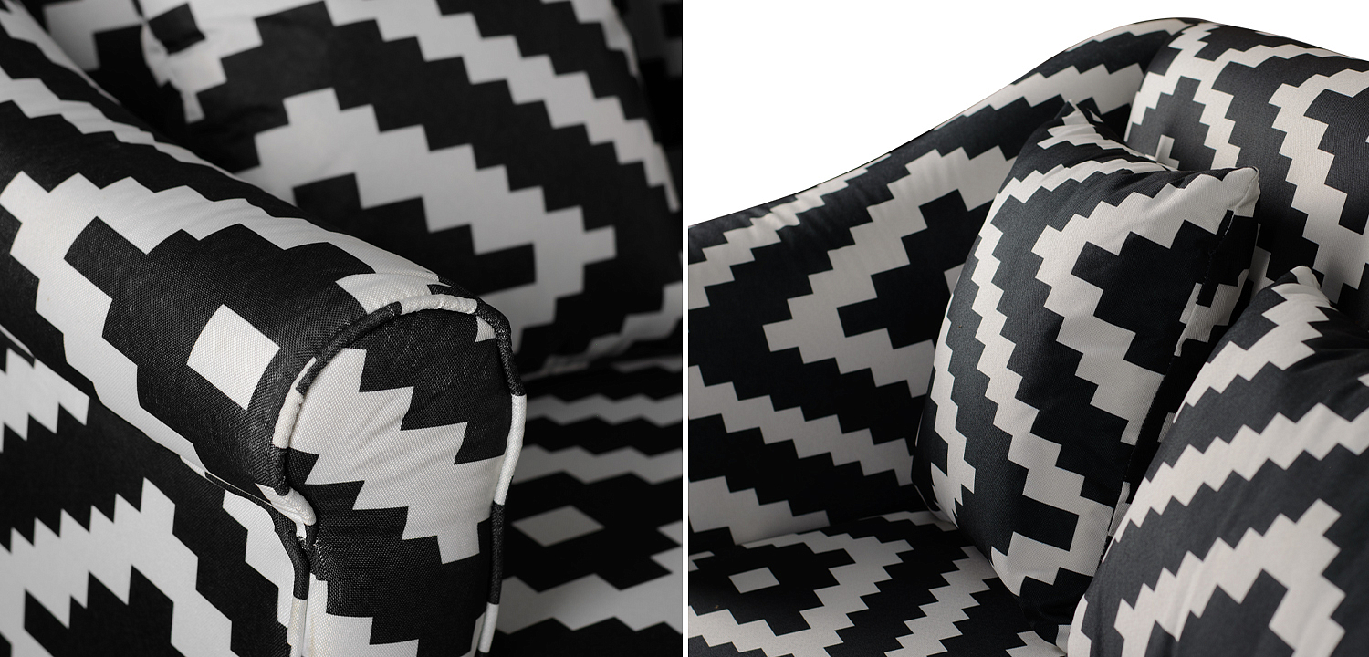 Диван KELIM Ornament black and white sofa Диван KELIM Ornament black and white sofa - Loft-Concept в Орле