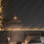 Гипсовая 3D Панель FIN варинант исполнения - 1 | Loft Concept в Орле