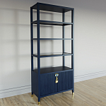 Стеллаж со стеклянными полками Elsa Dreams Blue варинант исполнения - 1 | Loft Concept в Орле