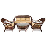 Комплект уличной мебели из ротанга Clara коричневый варинант исполнения - 1 | Loft Concept в Орле