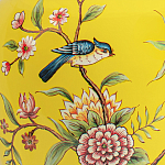 Настольная лампа желтая с изображением птиц Slip Away варинант исполнения - 6 | Loft Concept в Орле