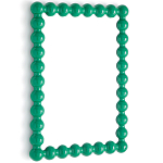 Настенное зеркало в зеленой раме Nya Green Mirror варинант исполнения - 2 | Loft Concept в Орле