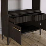 Стеллаж Primo с ящиками Темный орех варинант исполнения - 6 | Loft Concept в Орле