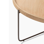 Журнальный стол с круглой деревянной столешницей Urban Style Space варинант исполнения - 1 | Loft Concept в Орле