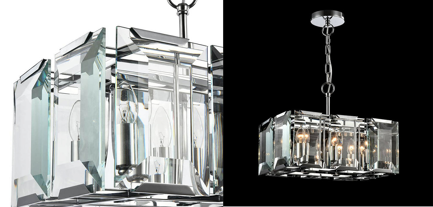 Люстра Harlow Crystal Square Chandelier chrome 6 Люстра Harlow Crystal Square Chandelier chrome 6 - Loft-Concept в Орле