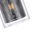 Подвесной светильник с сетчатым металлическим плафоном цилиндрической формы черный Metal Mesh варинант исполнения - 4 | Loft Concept в Орле