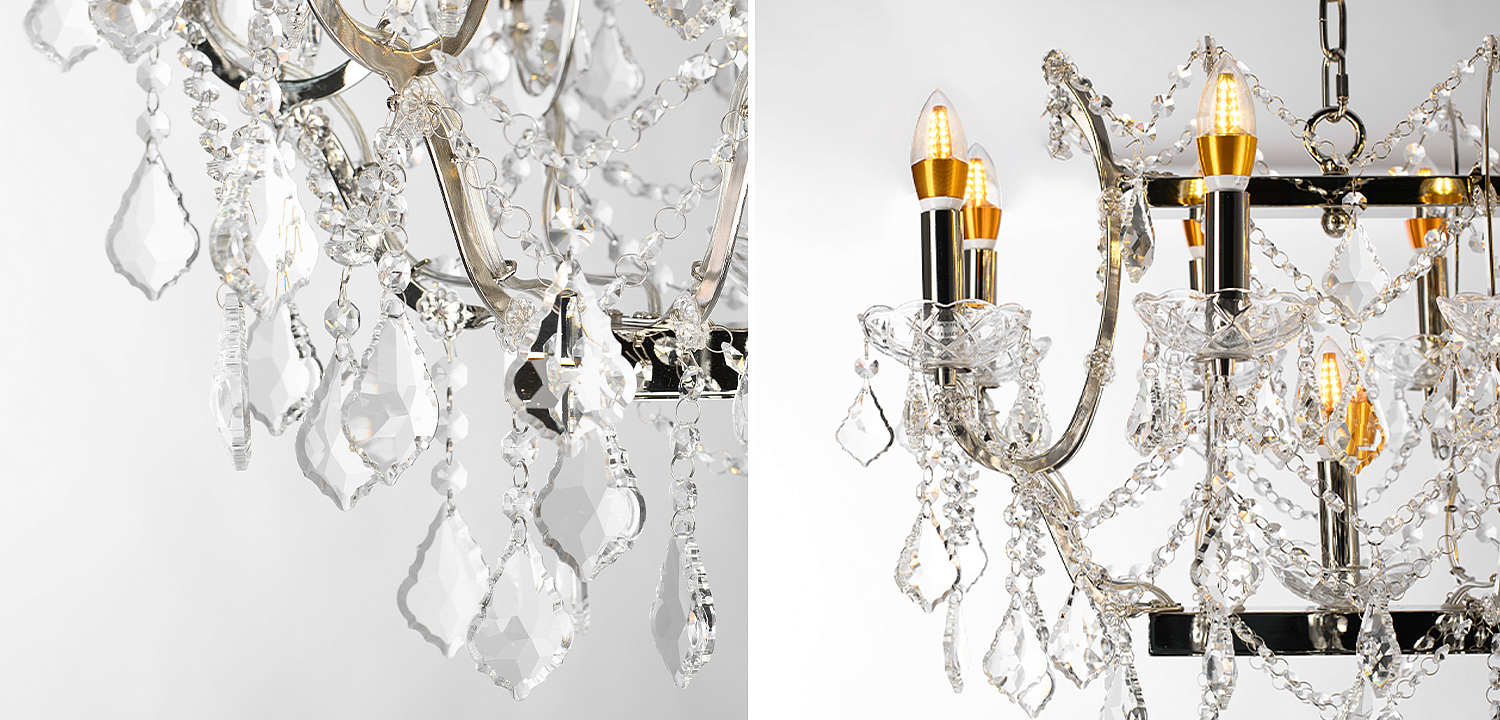 Люстра 19TH C. ROCOCO IRON & CLEAR CRYSTAL Rectangular Люстра 19TH C. ROCOCO IRON & CLEAR CRYSTAL Rectangular - Loft-Concept в Орле